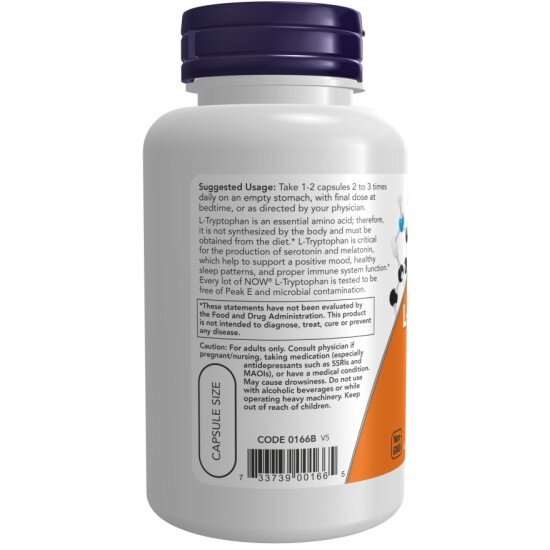L-Tryptophan 500mg - 60 Capsule vegetale