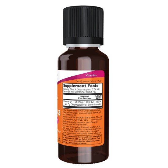 Vitamina D-3 Lichida FORTE 1000 IU/picatura - 30 ml