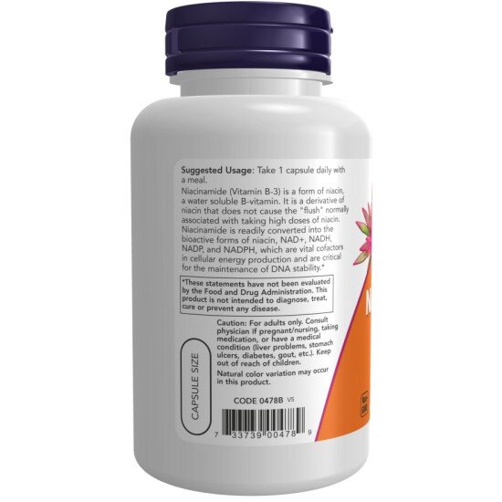 Vitamina B-3 (Niacinamida) 500mg- 100 Capsule vegetale