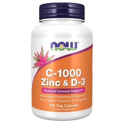 Vitamina C-1000, Zinc & D-3 - 100 Capsule vegetale