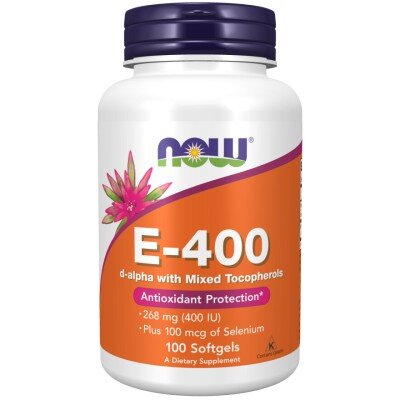 Vitamina E-400 IU cu Seleniu - 100 Softgels
