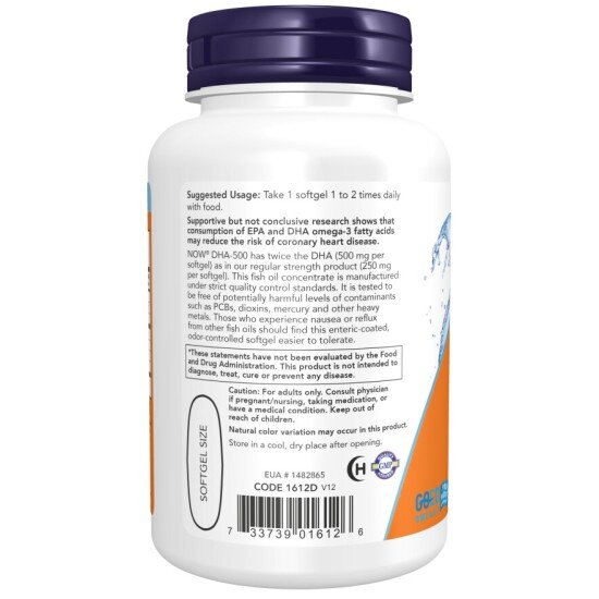 DHA-500mg (Omega-3) - 90 Softgels