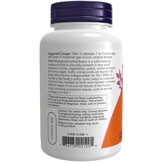 MSM 1000mg -120 Capsule vegetale