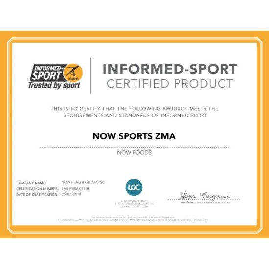 ZMA 800mg (Zinc, Magneziu si B-6) - 90 Capsule vegetale