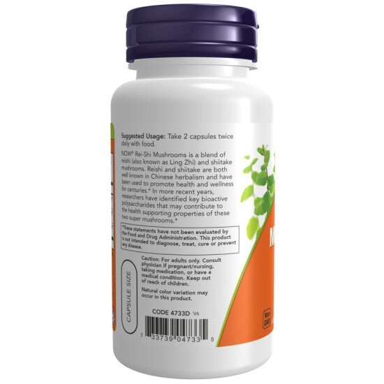 Rei-Shi Mushrooms 270mg - 100 Capsule vegetale