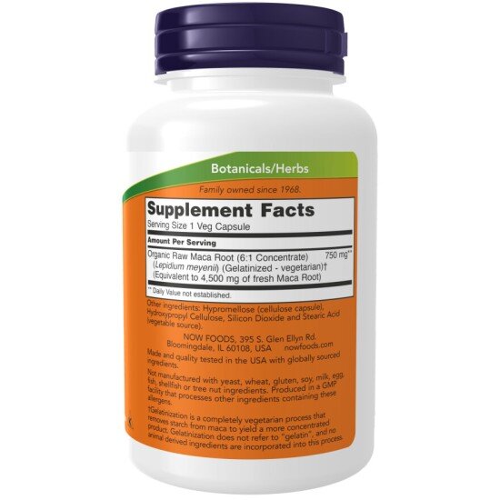 Maca Raw Non-GMO 750mg - 90 Capsule vegetale