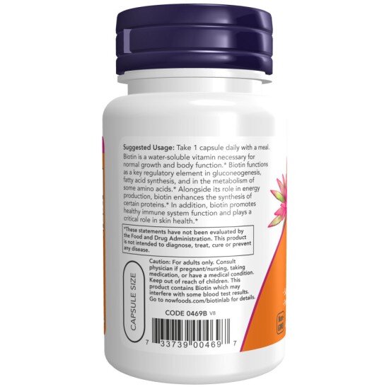 Biotina (Vitamina H) 1000mcg - 100 Capsule vegetale
