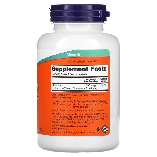 Crom Picolinat 200mcg - 100 Capsule vegetale