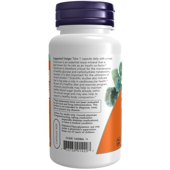 Crom Picolinat 200mcg - 100 Capsule vegetale